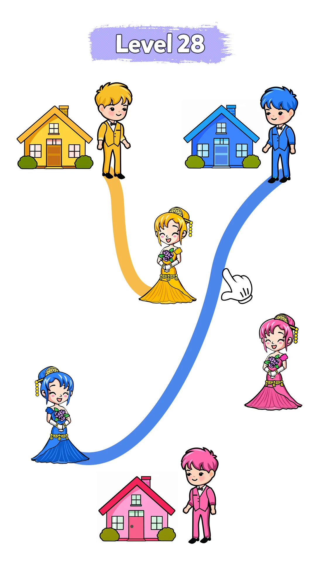 Wedding Rush: Draw Puzzle screenshot